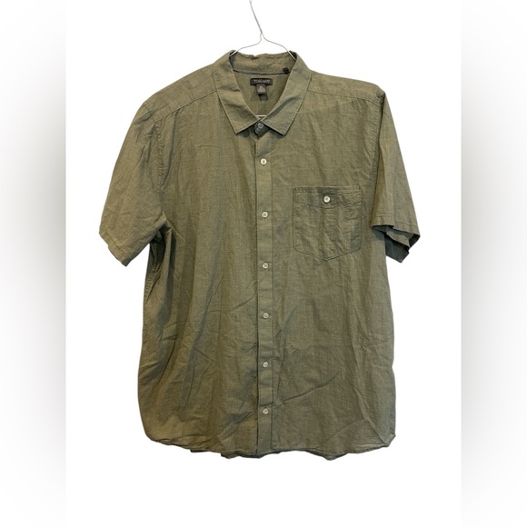 Toad&Co Men’s Short Sleeve Shirt‎ Size XL Green Plaid Button Up Organic Cotton - Picture 1 of 5